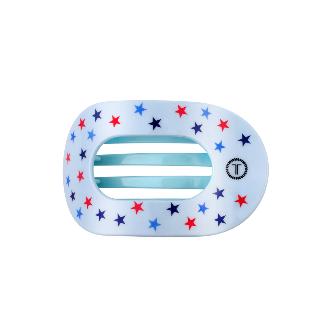 TELETIES - Flat Round Hair Clip | Medium | United We Sparkle