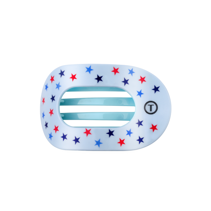 TELETIES - Flat Round Hair Clip | Medium | United We Sparkle