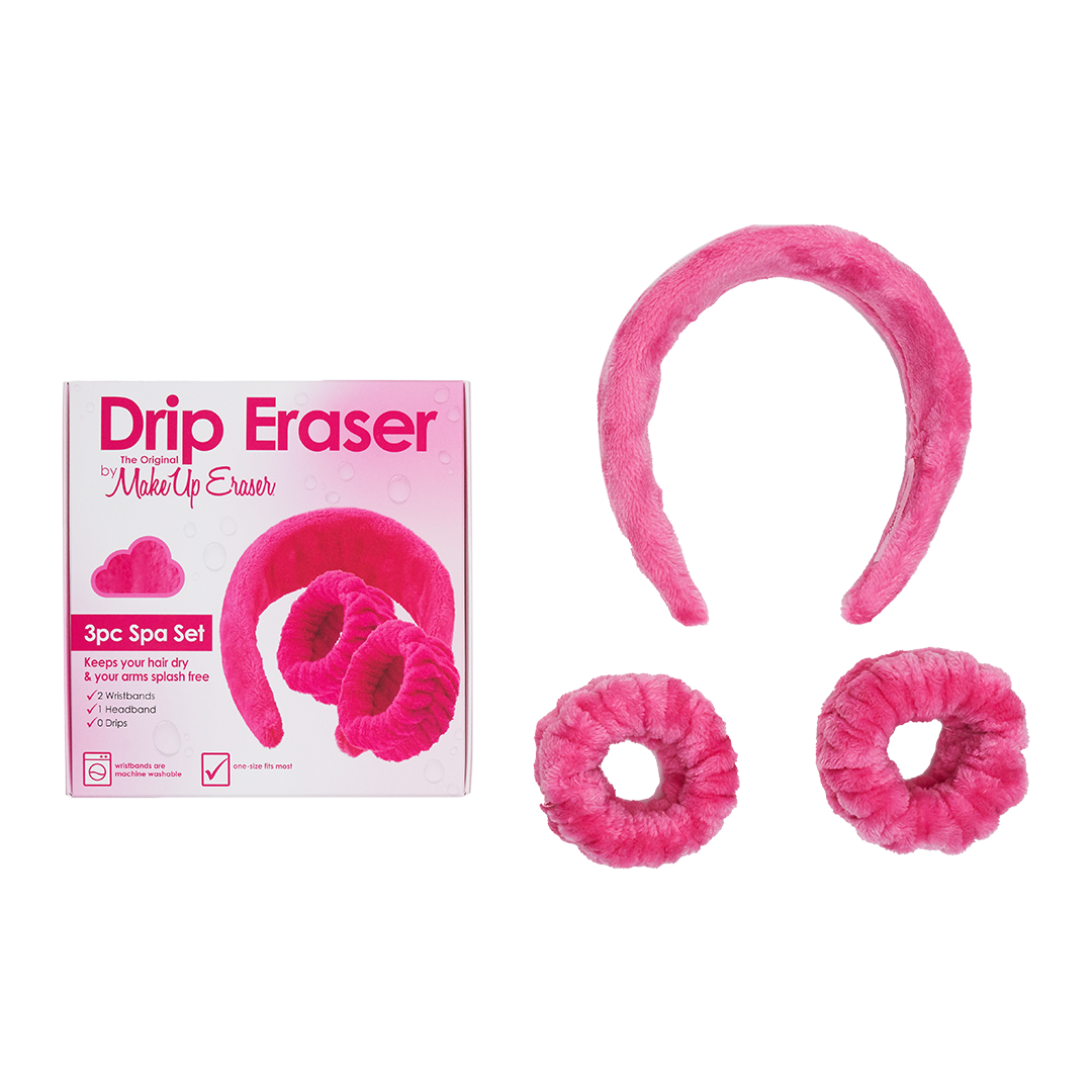 MakeUp Eraser Drip Eraser Spa Gift Set | Pink