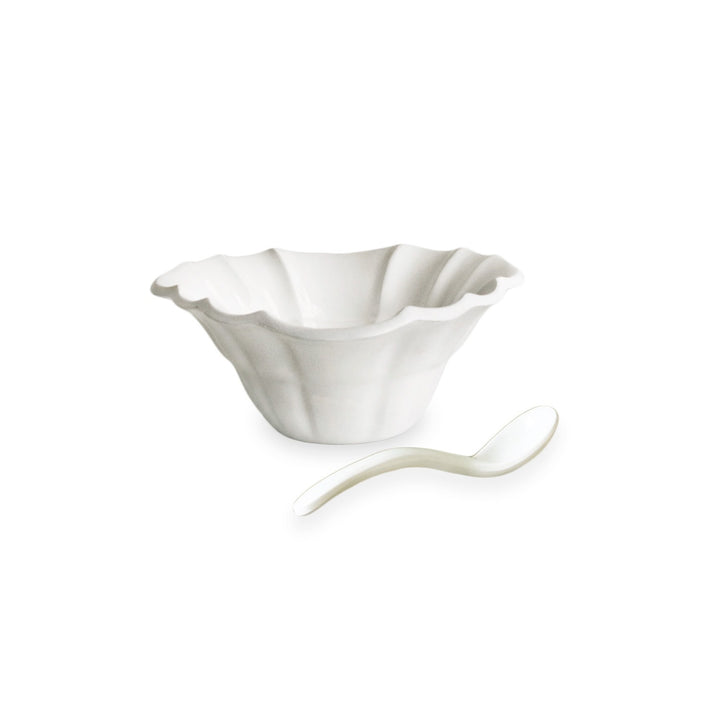 VIDA Tuscany Mini Bowl with Spoon (White)