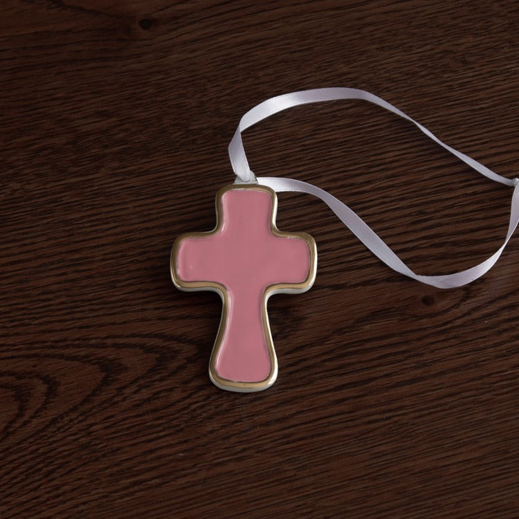 ENCANTO Athens Cross Ornament (Pink)