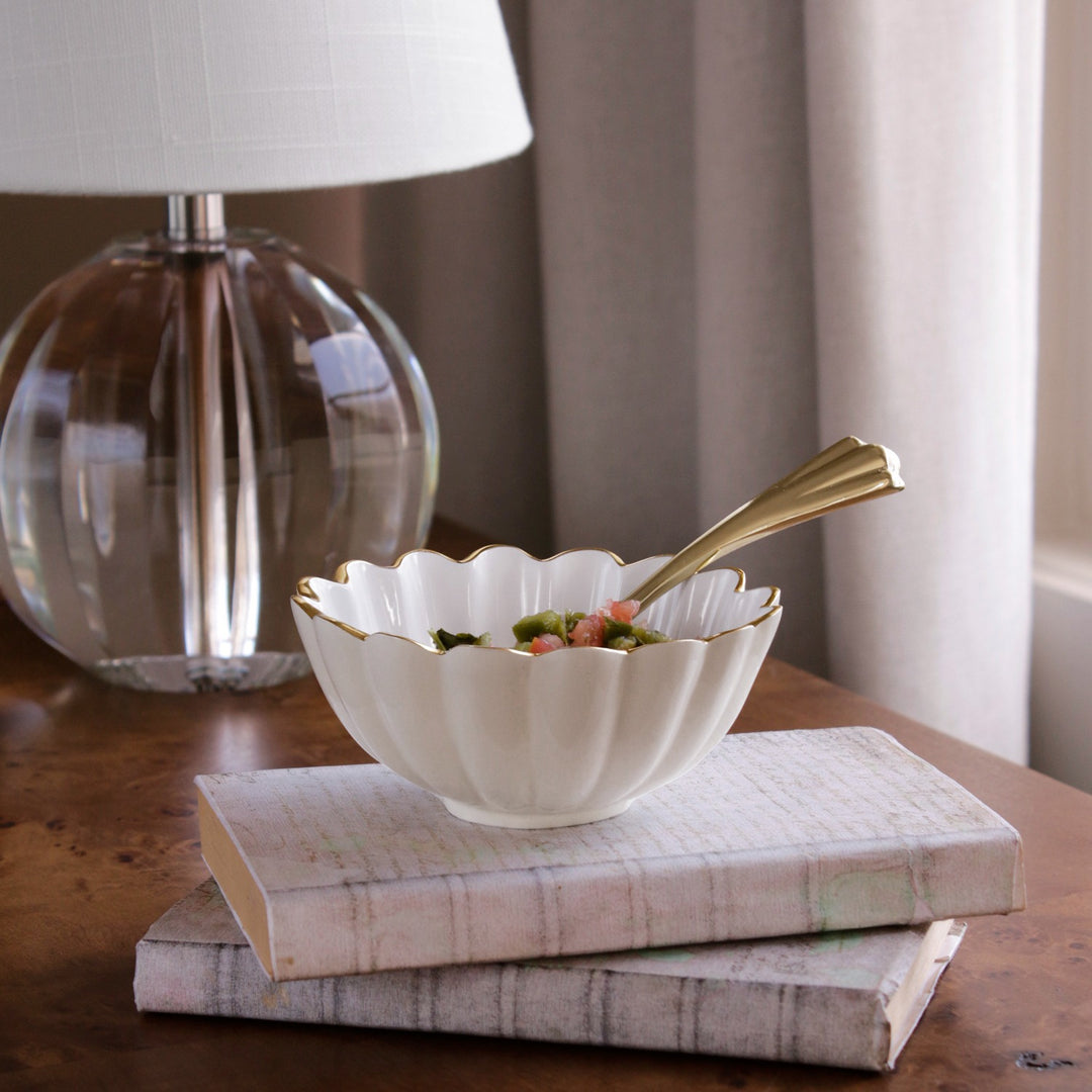 ENCANTO Vienna Mini Bowl with Spoon (Cream and White)