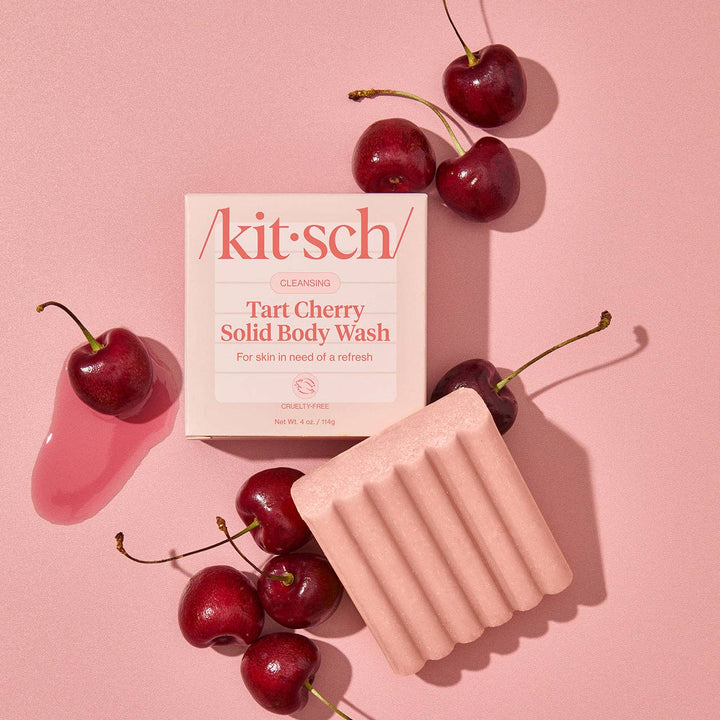 KITSCH Cleansing Tart Cherry Solid Body Wash