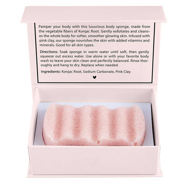 Bella Sleep + Spa - Konjac Body Sponge - Blush