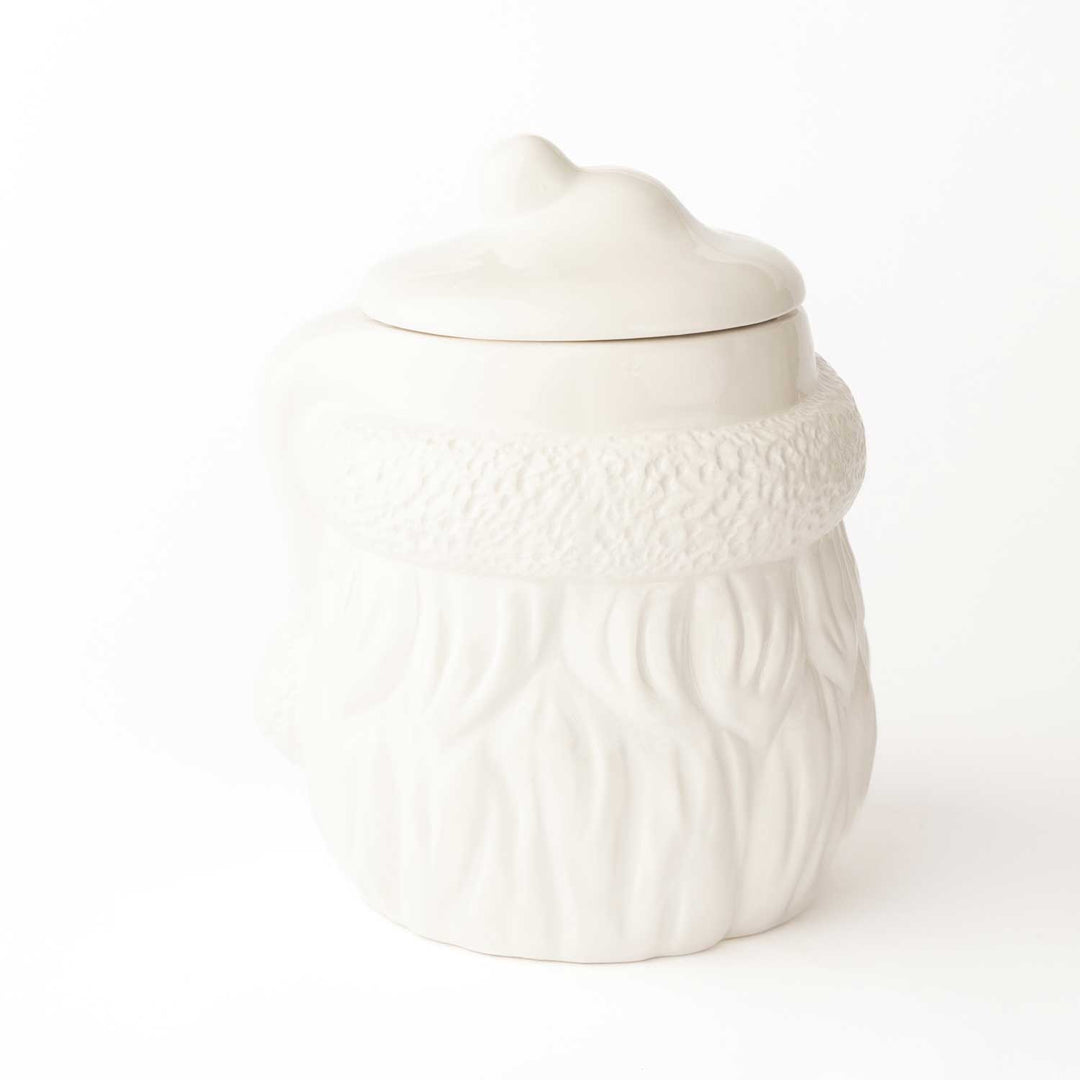 White Santa Cookie Jar