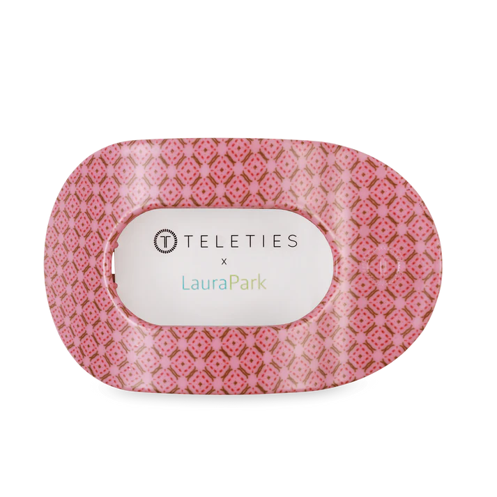 TELETIES x Laura Park Collection Berry Cozy Large Flat Round Hair Clip