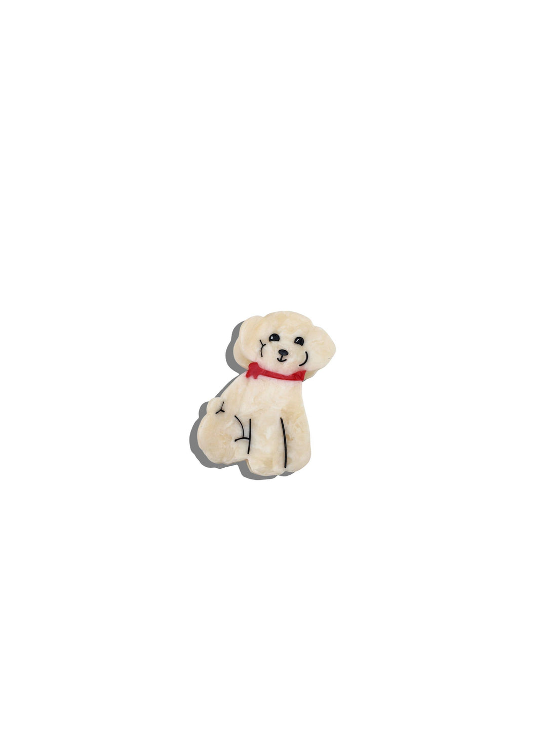 Hand-painted Doodle Puppy Claw Hair Clip | Eco-Friendly