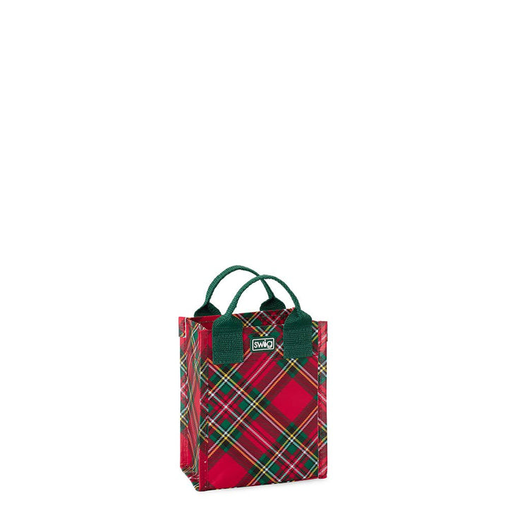 Christmas Plaid Reusable Gift Bag (Mini)