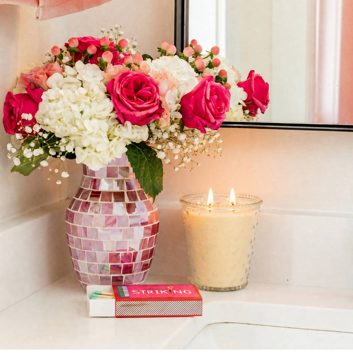 Sweet Grace Hobnail Soy Candle 18.5oz | Home Gift, 92hr