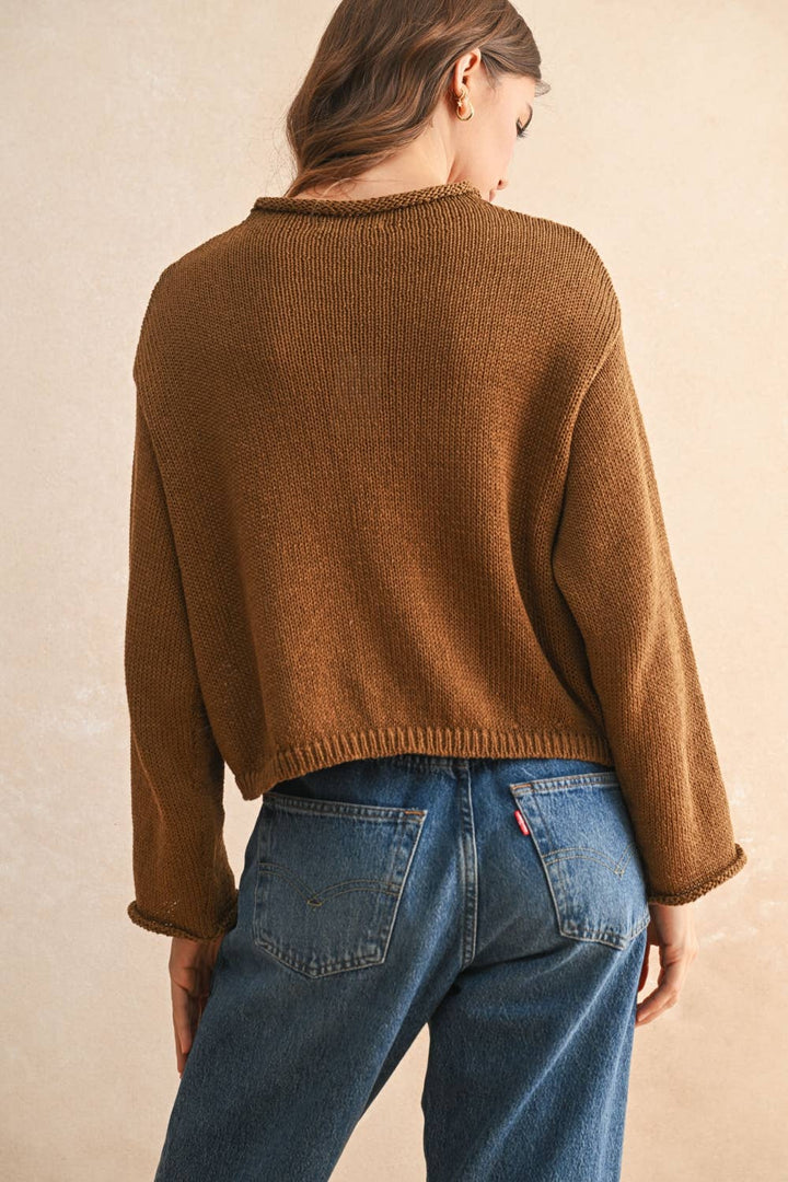 Light Weight Button Front Cardigan