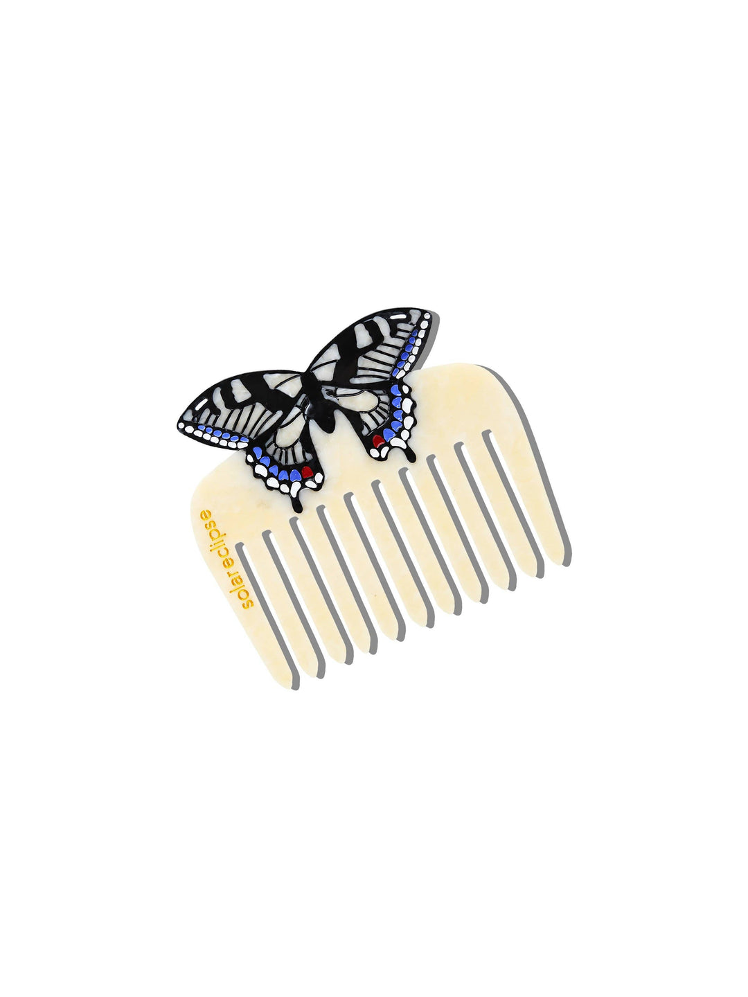 Hand-painted Swallowtail Pocket Comb | Eco-Friendly