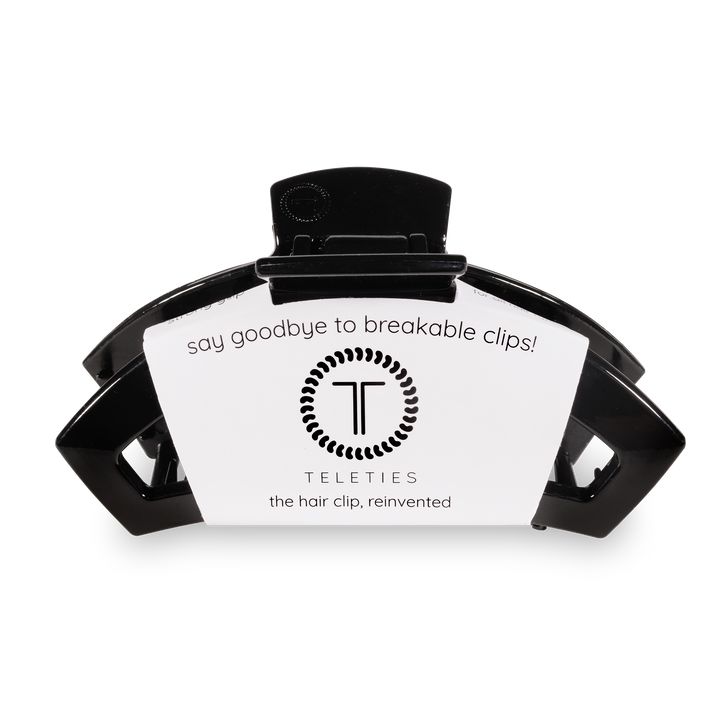 TELETIES - Open Hair Clip | Large | Jet Black