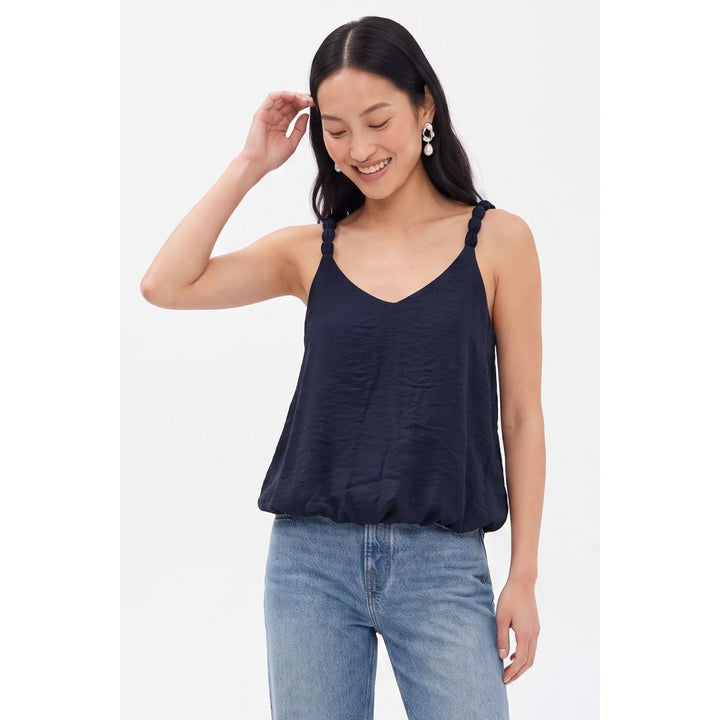 Billowy Strap Accent Tank Top
