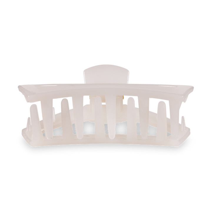 TELETIES - Open Hair Clip | Small | Coconut White