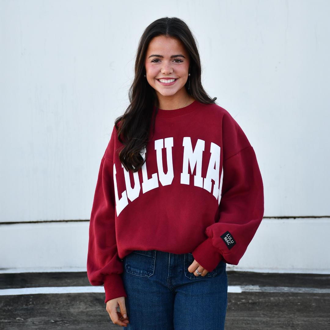 Lulu Mac Puff Letters Sweatshirt