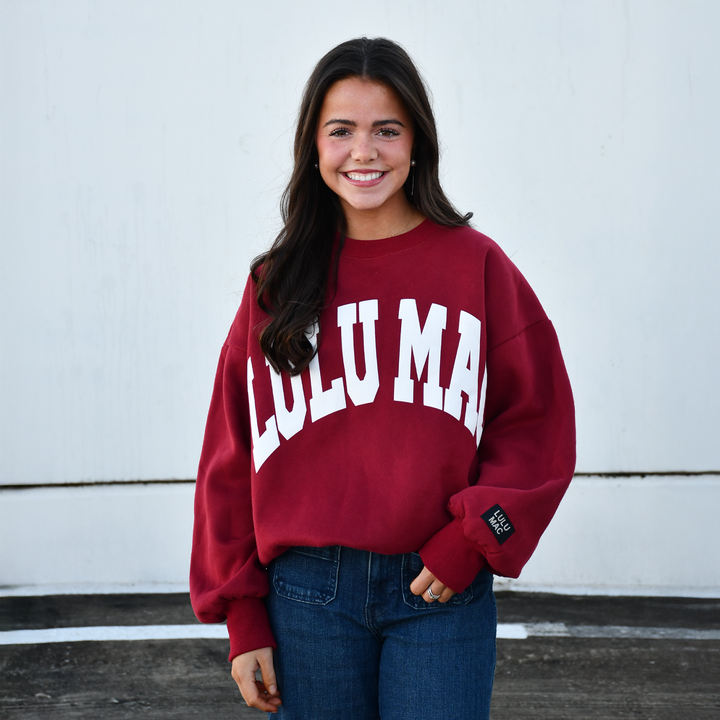 Lulu Mac Puff Letters Sweatshirt