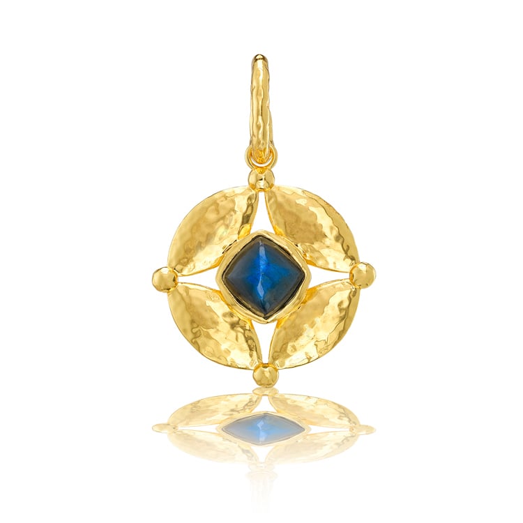 Mystic Eye Double Sided Pendant - Blue Labradorite