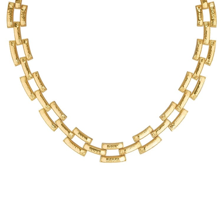 Pathway Link Necklace, Gold
