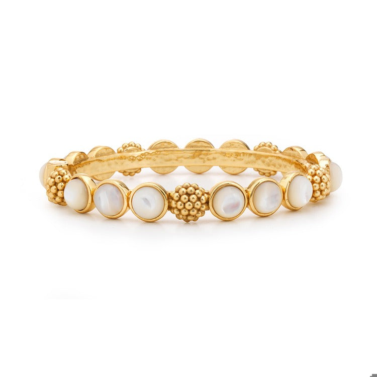 Berry Gem Hinged Bangle, MOP