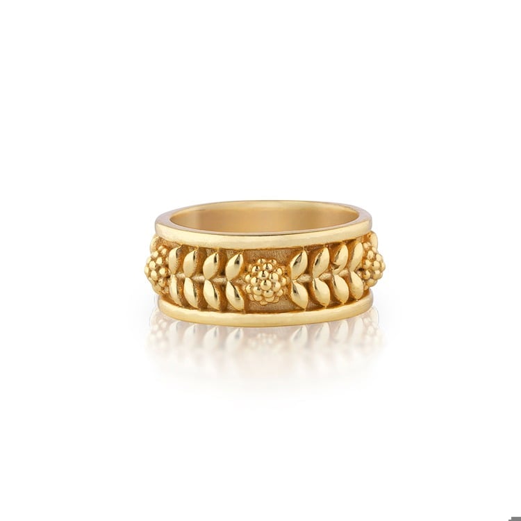 Berry Vine Ring, Size 7, Gold