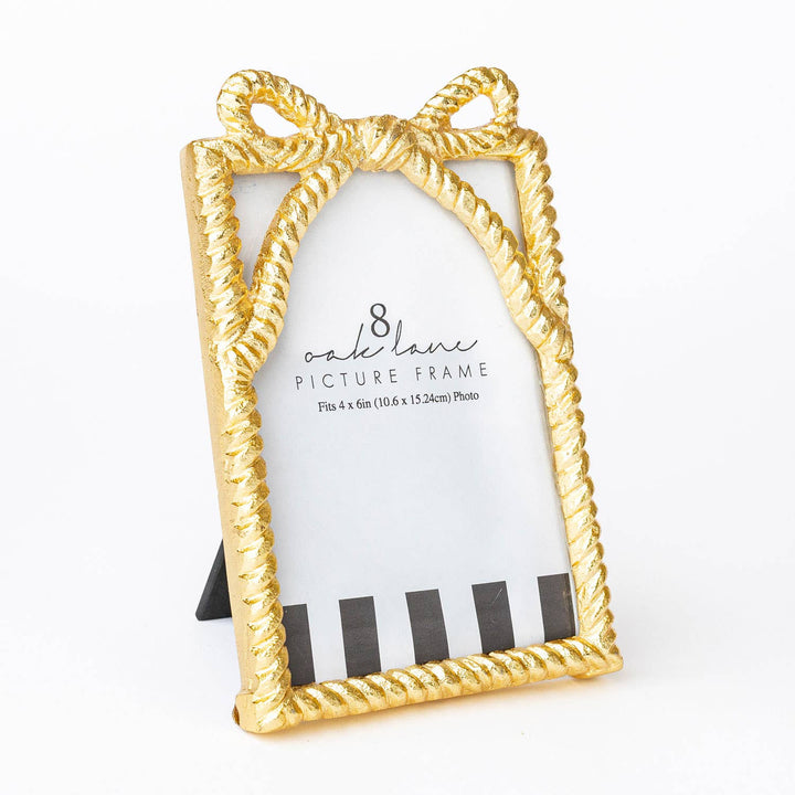 Gold Bow 4x6 Picture Frame