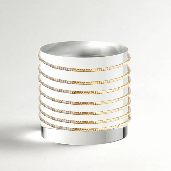 Lenny & Eva - Norah Bangle-Smoky Quartz Beaded Bracelet