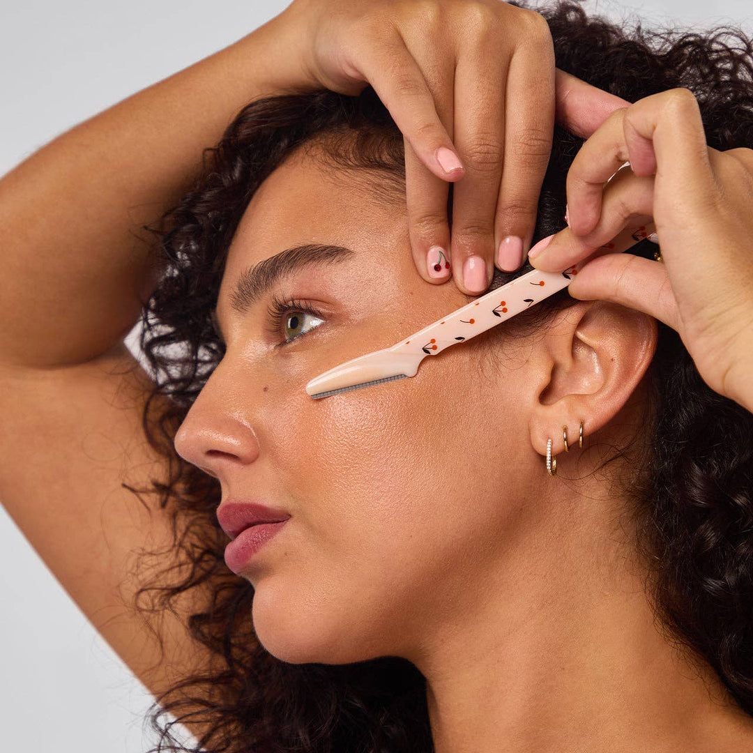 KITSCH Recycled Plastic Dermaplaners 6pc Set - Cherry Blossom