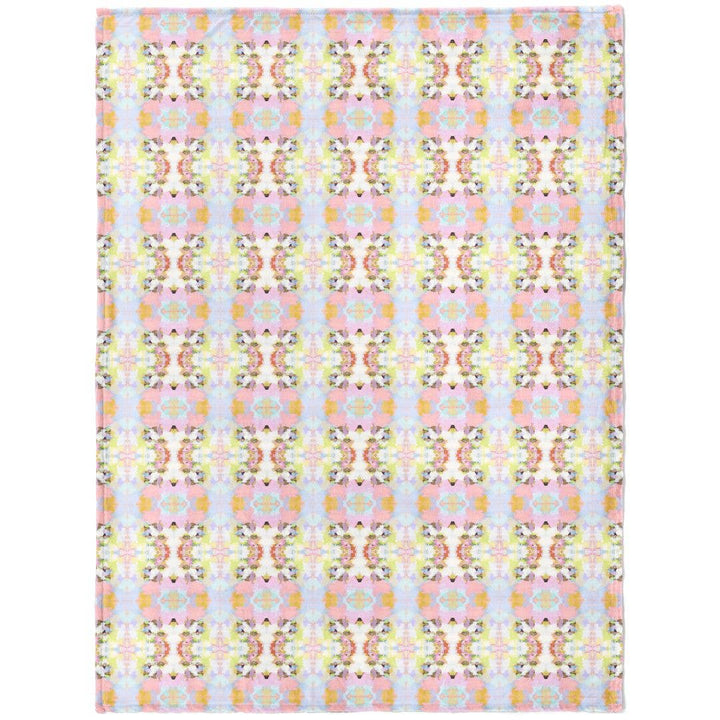 Laura Park Brooks Avenue Pink Fleece Blanket