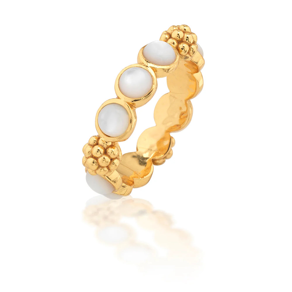 Silverious Berry Rings Berry Gem Ring - Pearl White – Glow
