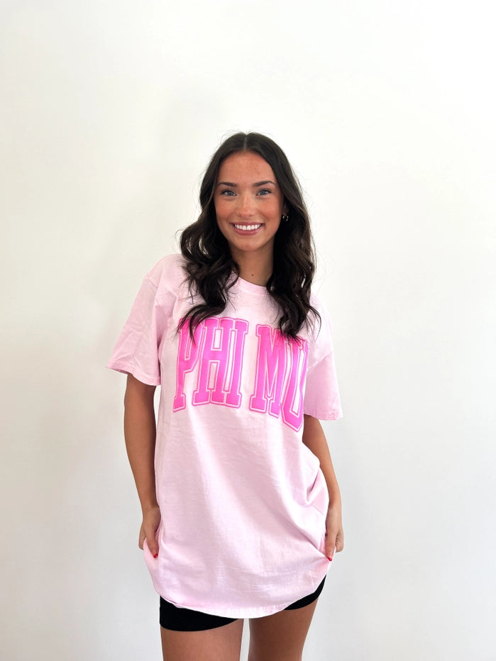 Sorority Varsity Arch Puff Tee