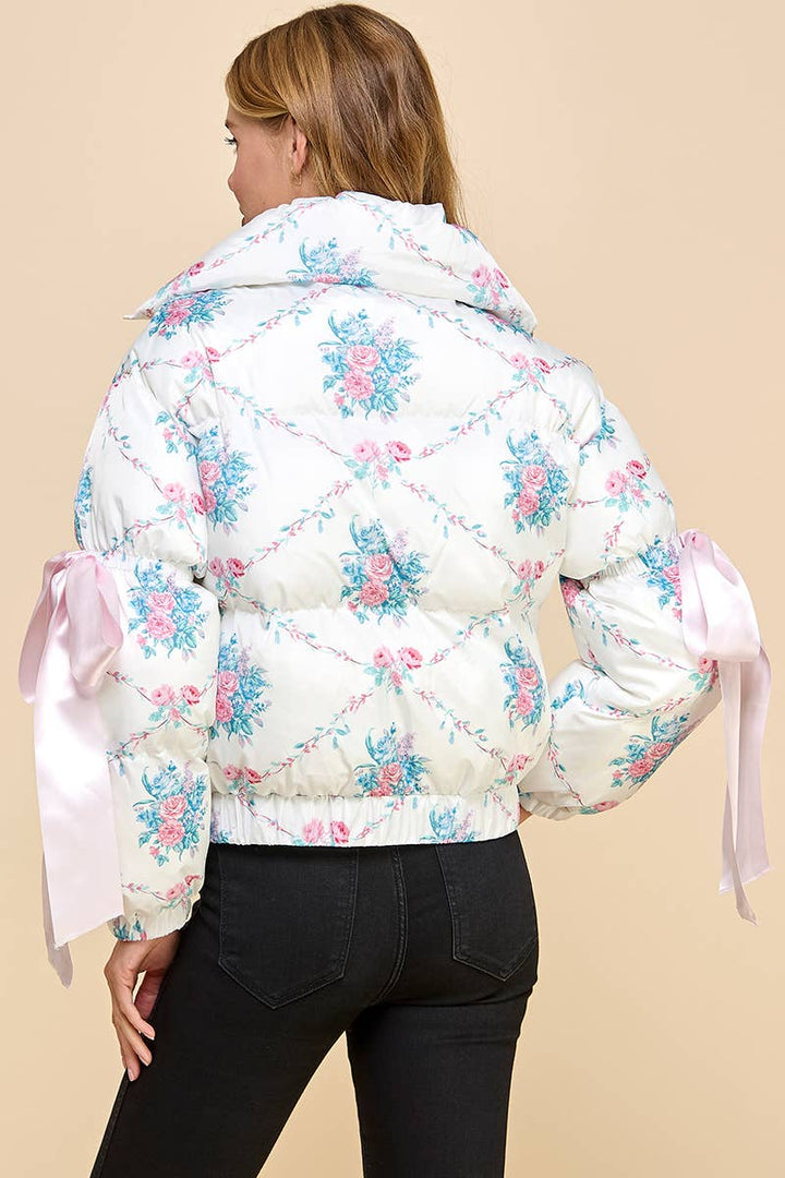 Floral Puffer Jacket