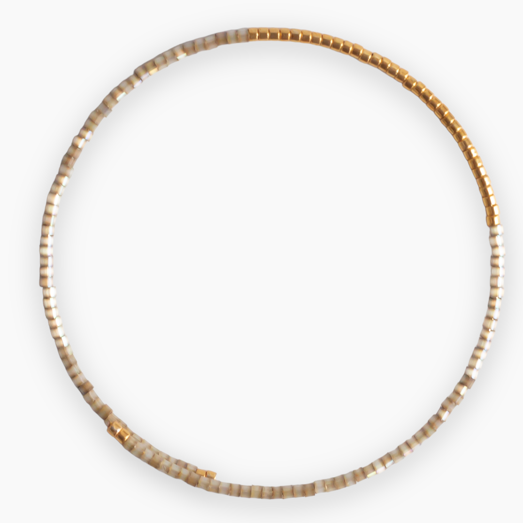 Lenny & Eva - Norah Bangle-Smoky Quartz Beaded Bracelet