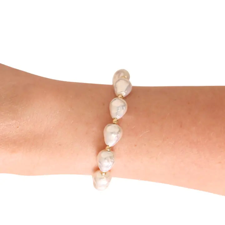 Saylor Pearl Bracelet in Gold