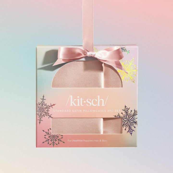 KITSCH  Holiday Standard Pillowcase 2pc - Blush