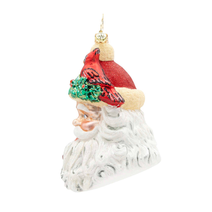 Holiday Glass Ornament – Woodland Wishes Santa