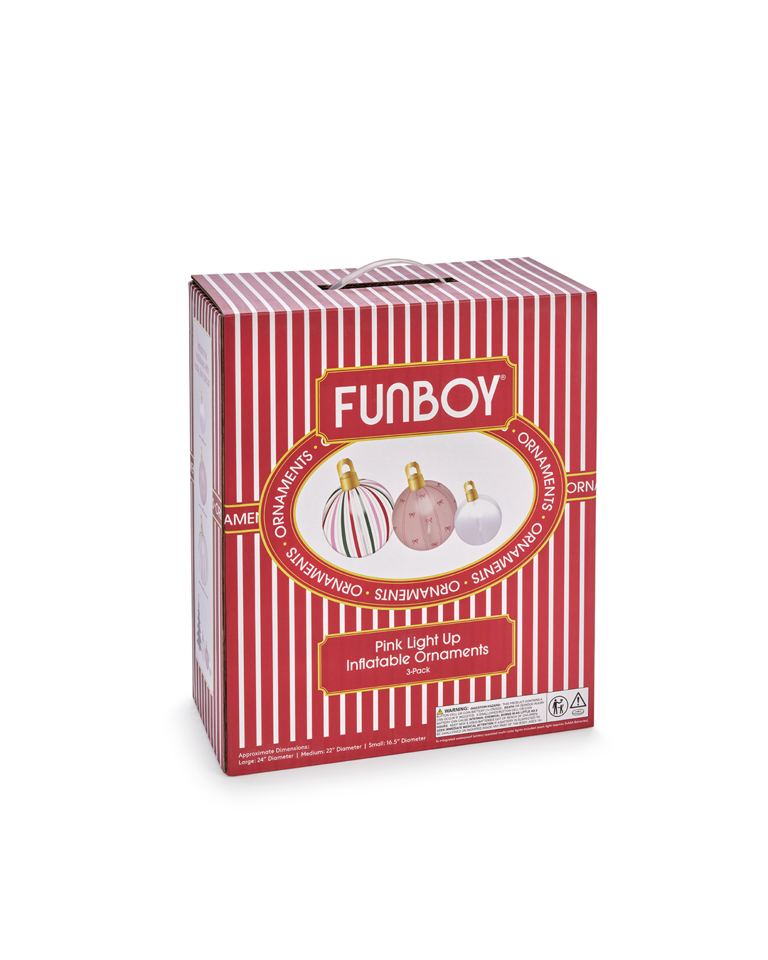 FUNBOY Pink Light Up Inflatable Ornaments