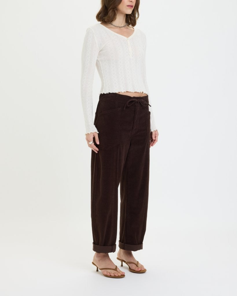 VILLA PANT DRAWSTRING BARREL PANT