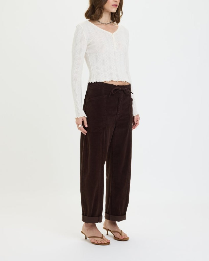 VILLA PANT DRAWSTRING BARREL PANT