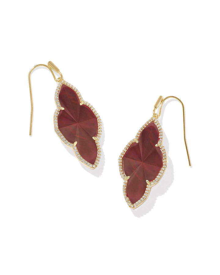 Kendra Scott Abbie Pave Frame Drop Earrings