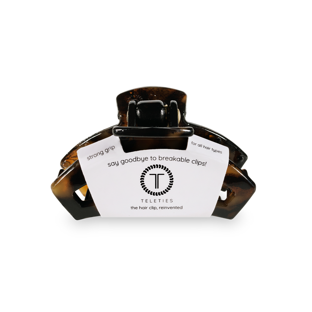 TELETIES - Open Hair Clip | Tiny | Tortoise
