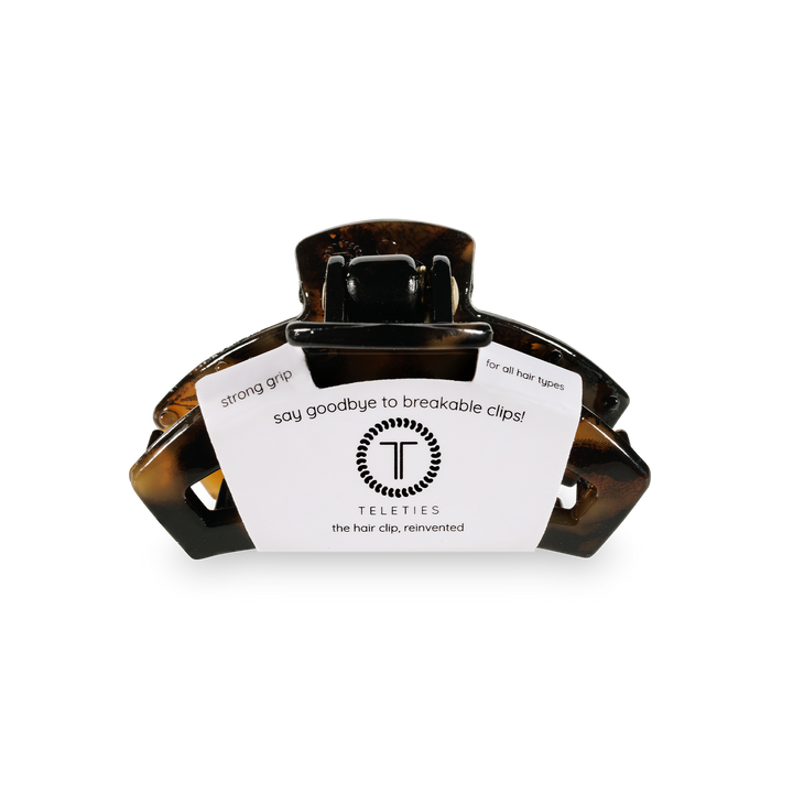 TELETIES - Open Hair Clip | Tiny | Tortoise