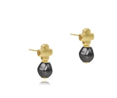 Enewton Signature Gold Cross Studs