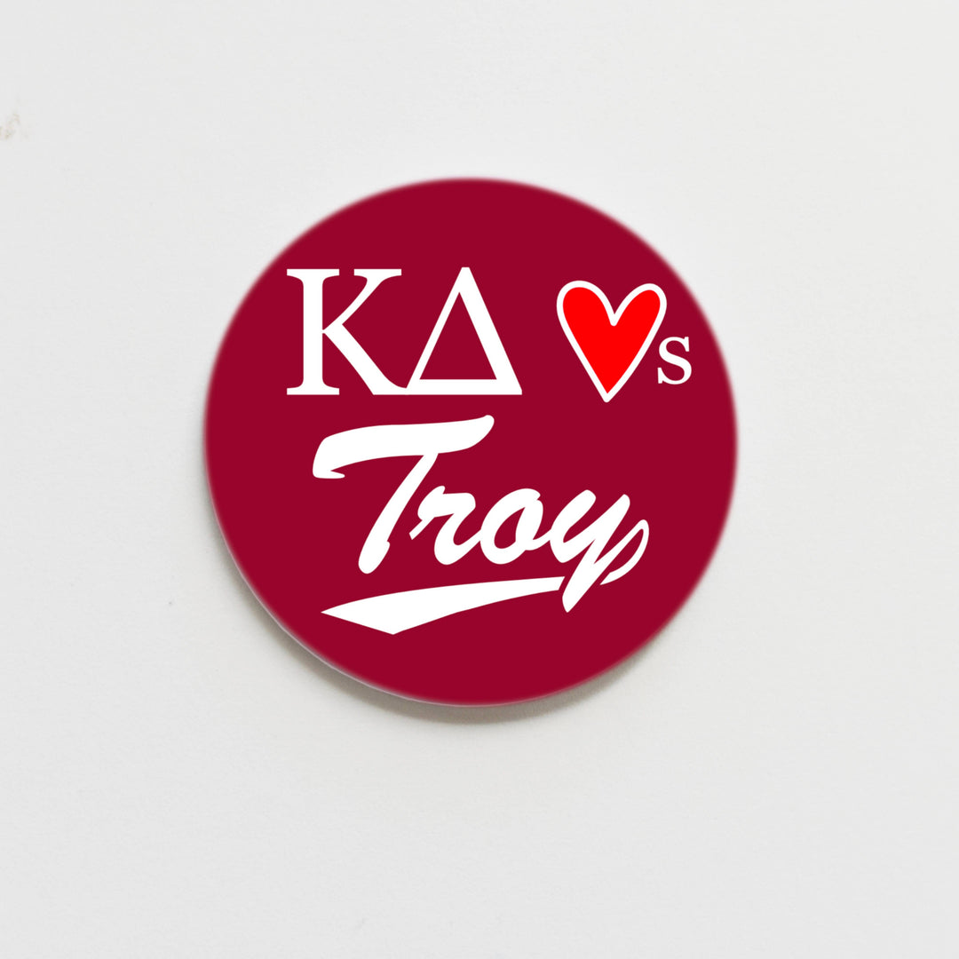 Good Vibez Collegiate - Troy University Kappa Delta Game Day Button