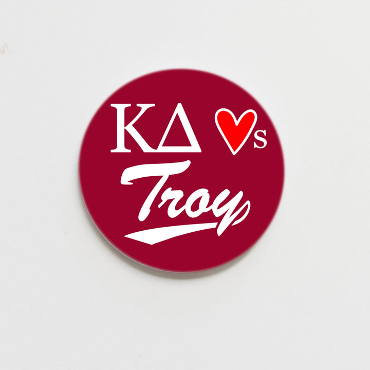 Good Vibez Collegiate - Troy University Kappa Delta Game Day Button
