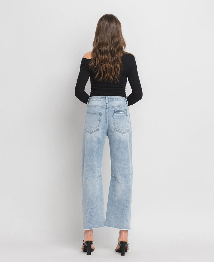 Super High Rise Barrel Jeans