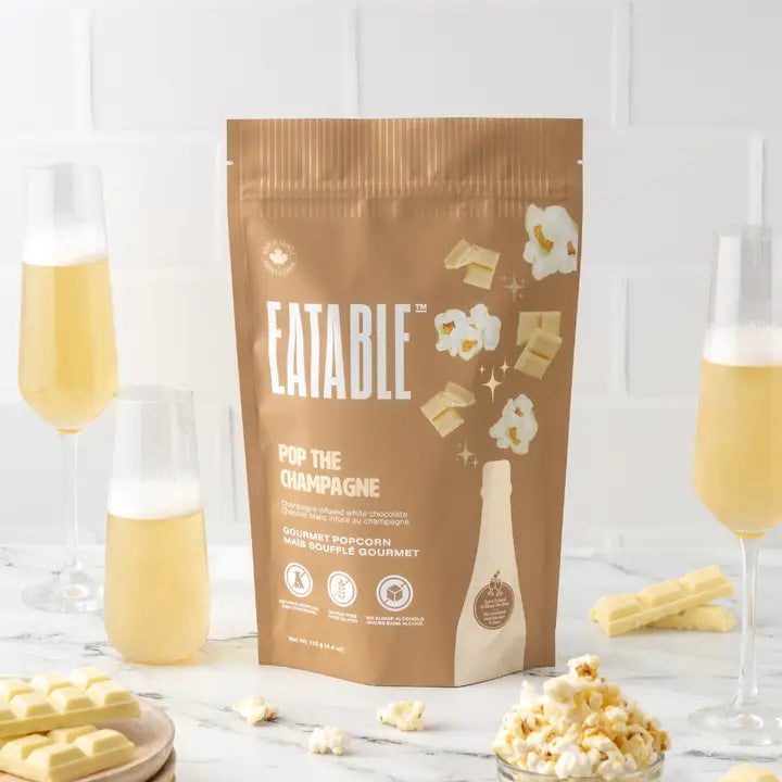 Pop the Champagne - Gourmet White Chocolate Popcorn