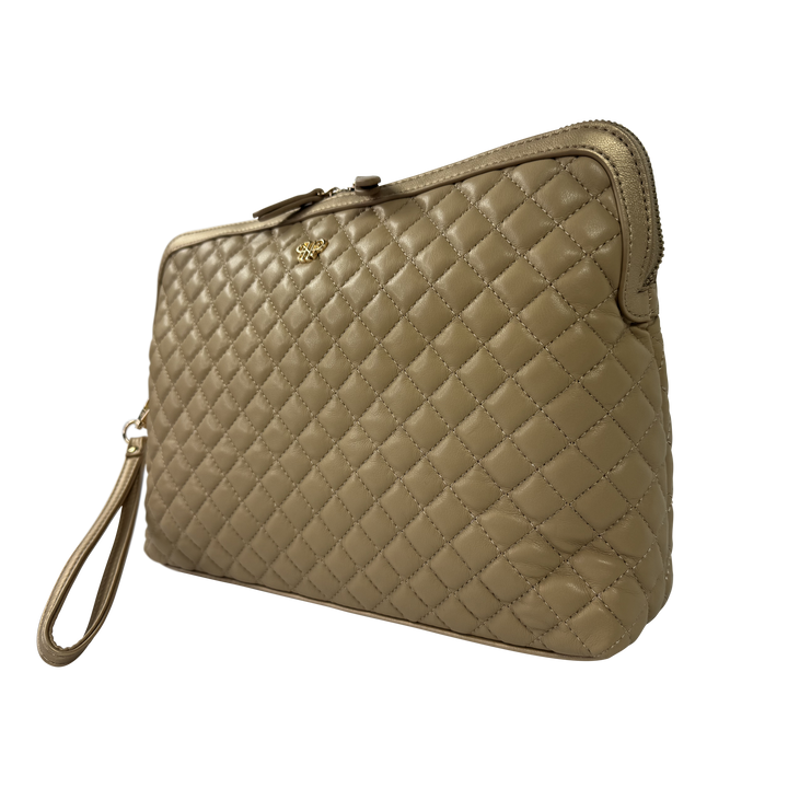 PurseN Litt Makeup Case - Nude & Gold