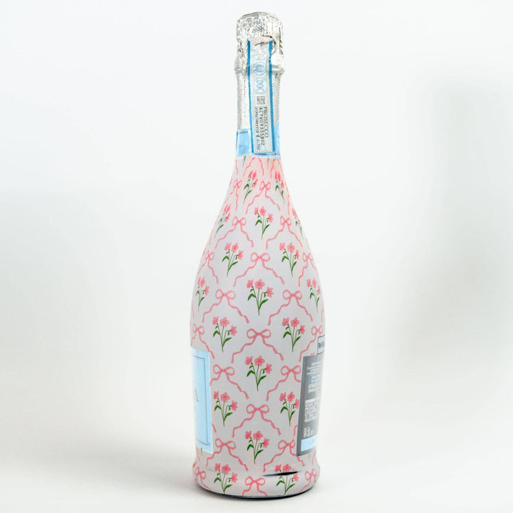 Beau Bottles - Beau Bottle Pink Bows and Blossoms - Prosecco Collection