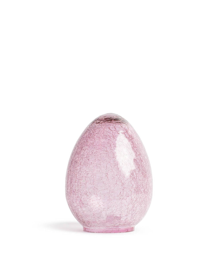 The Royal Standard - Amelia Glass Egg   Pink   6x8