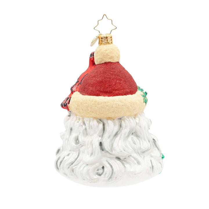 Holiday Glass Ornament – Woodland Wishes Santa